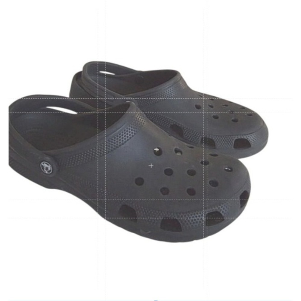 Crocs Crocs Unisex Classic Clog Style Black Slip-On Shoes Men's 10 Women's 12